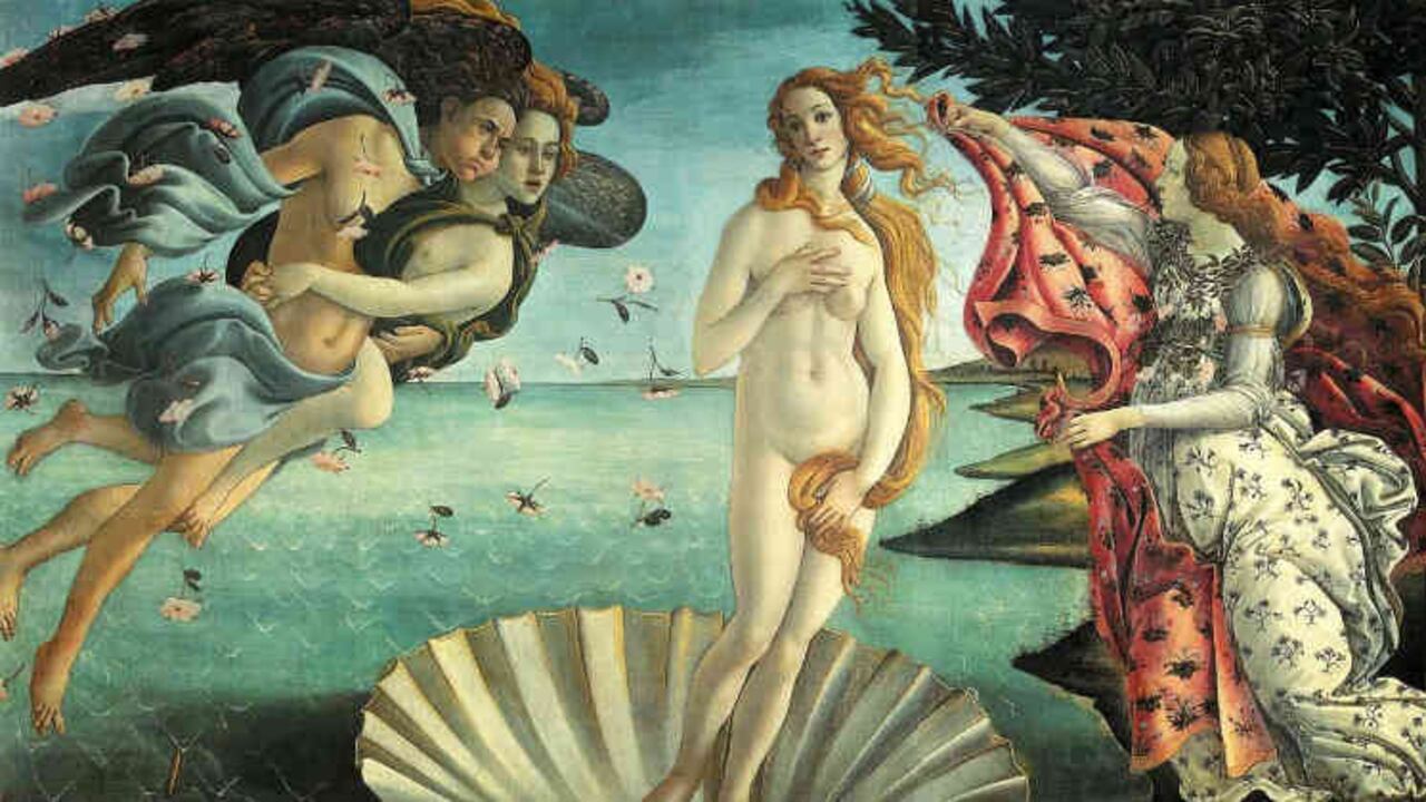 'El nacimiento de Venus' (1482-1486) de Sandro Botticelli.