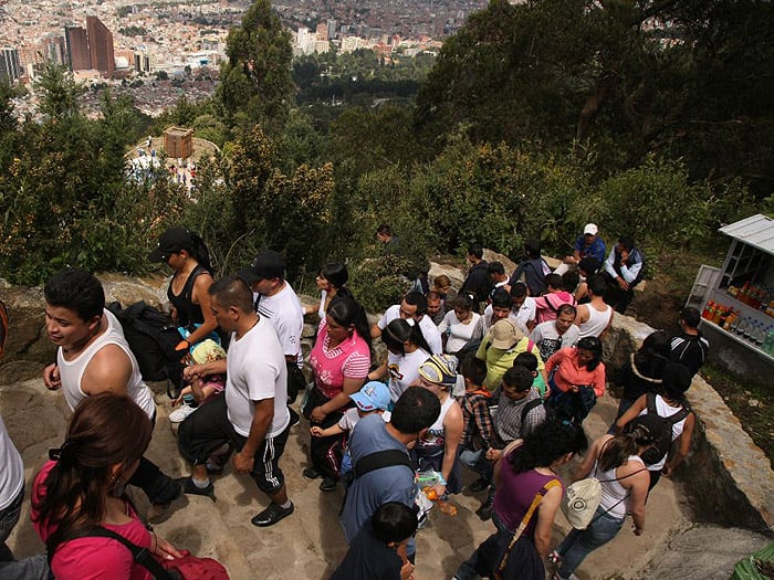 El sendero de Monserrate es administrado por el Instituto Distrital de Recreación y Deporte.