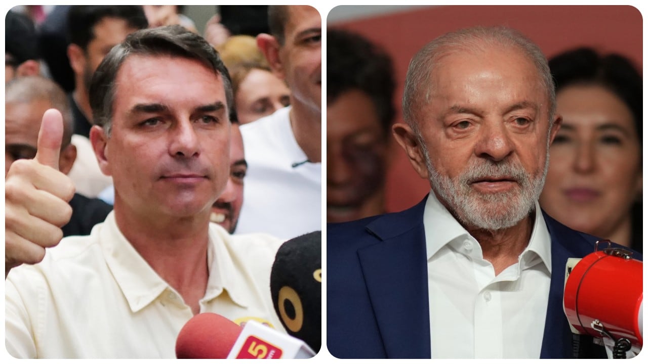 El candidato Flávio Bolsonaro ganó la primera vuelta de las elecciones frente al presidente Luiz Inácio Lula da Silva.