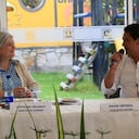 ministra de Vivienda Catalina Velasco y Daniel Ortega alcalde de Duitama