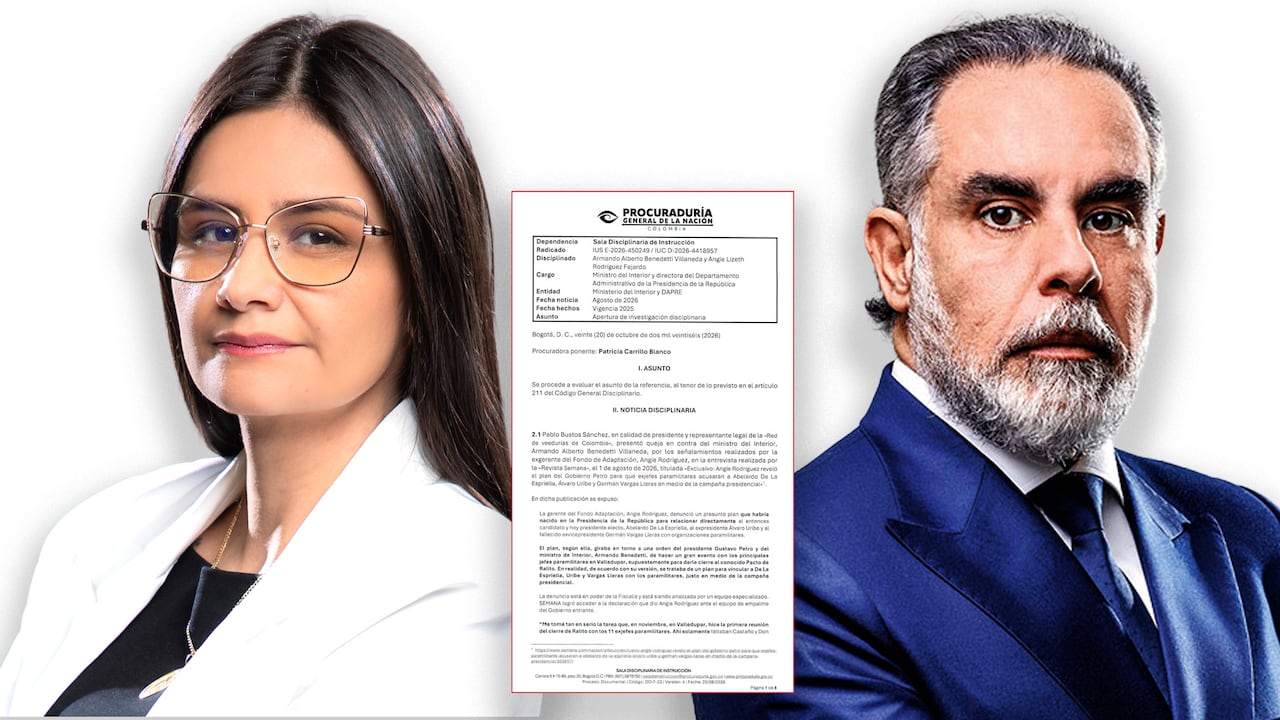 La Procuraduría General de la Nación abrió investigación contra Angie Rodríguez y Armando Benedetti.