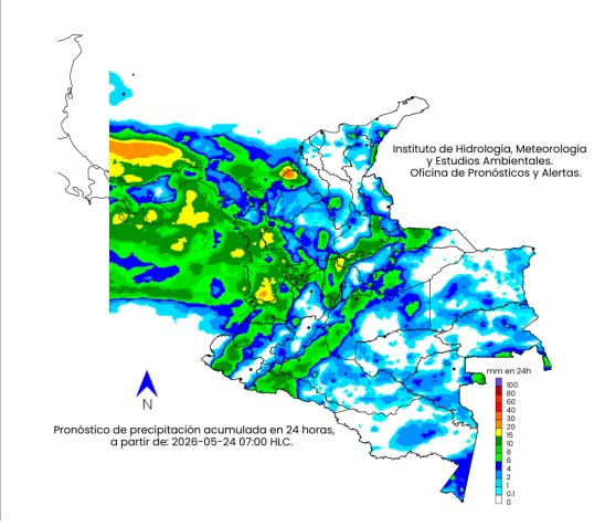 El clima para este domingo 24 de mayo.