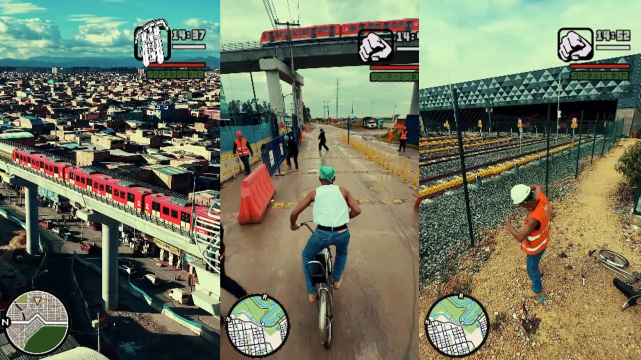 Los videos presentan una simulación en la que el personaje explora diferentes zonas de construcción y se desplaza por varios puntos de la capital.