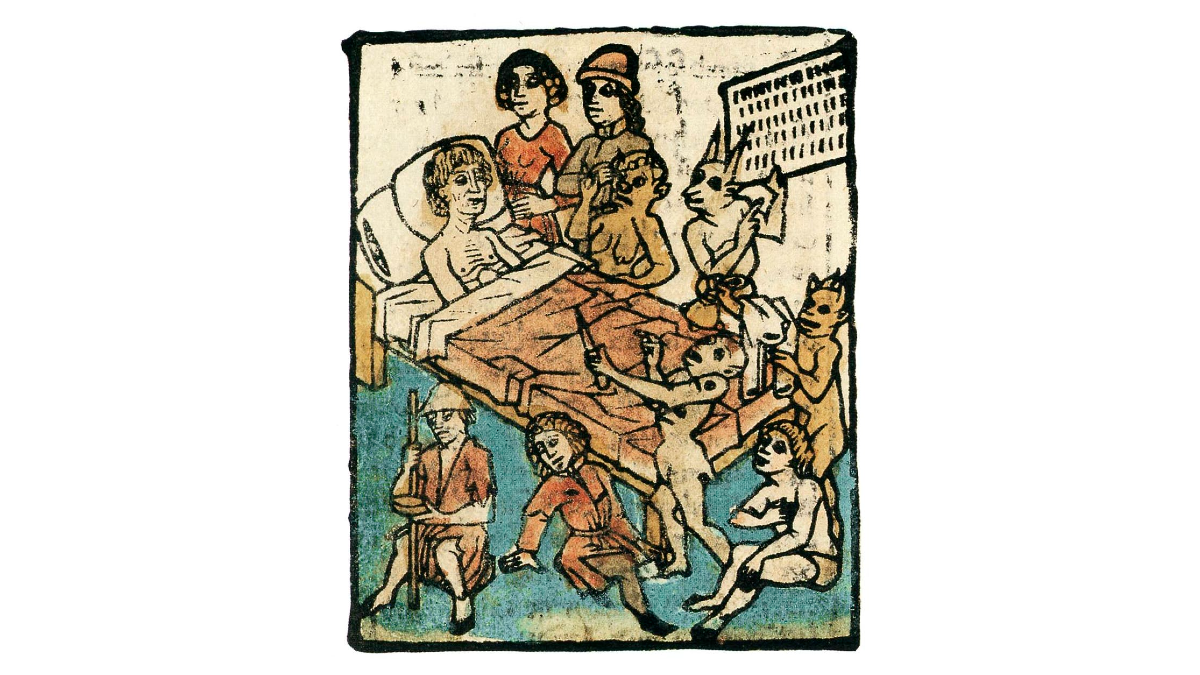 Ars moriendi, 1460. Wikimedia Commons / Gutenberg Museum