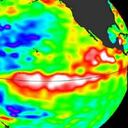 Cuando El Niño está activo, el agua del océano en la zona ecuatorial está más caliente.