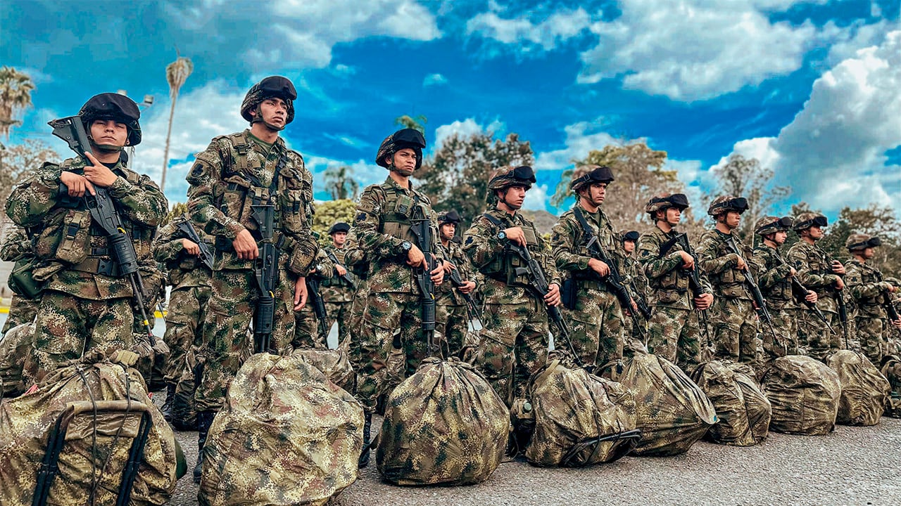 llegada de soldados al valle