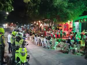Foto de archivo fiesta intervenida en Barranquilla.