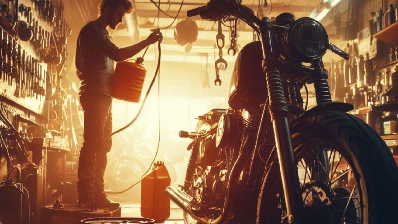 Aceite de una moto