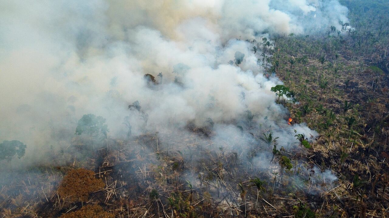 Hasta el domingo, se contabilizaron 75.592 focos de incendio, frente a los 75.090 detectados en todo 2021. (Photo by MICHAEL DANTAS / AFP)
