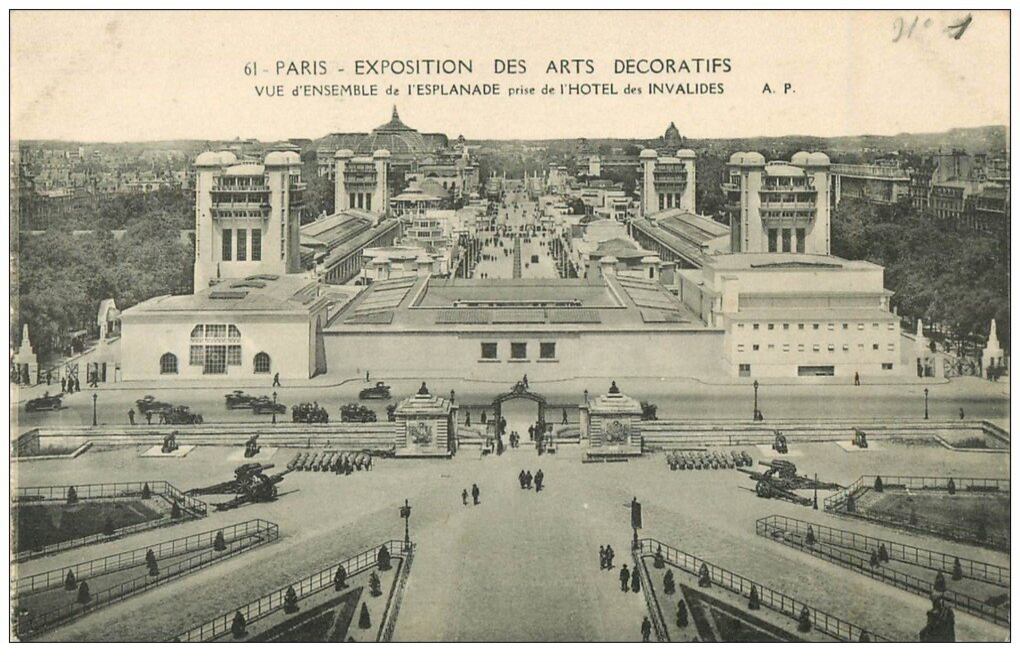 Panorámica de la exposición en 1925. Fortuna Post