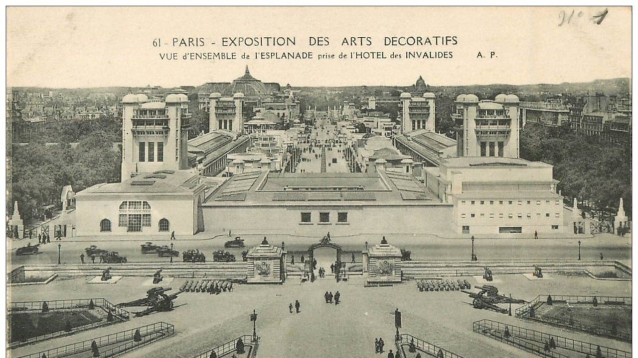 Panorámica de la exposición en 1925.