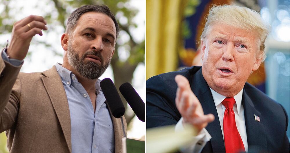 Santiago Abascal y Donald Trump.