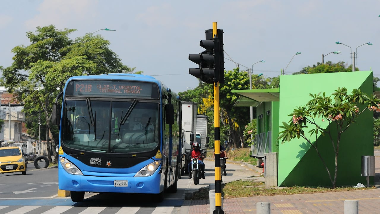 Cali; 22 vagones entran en funcionamiento en 7 nuevas estaciones del Mio sobre tramo II de la troncal del Oriente. foto José L Guzmán. El País, sept 30-23