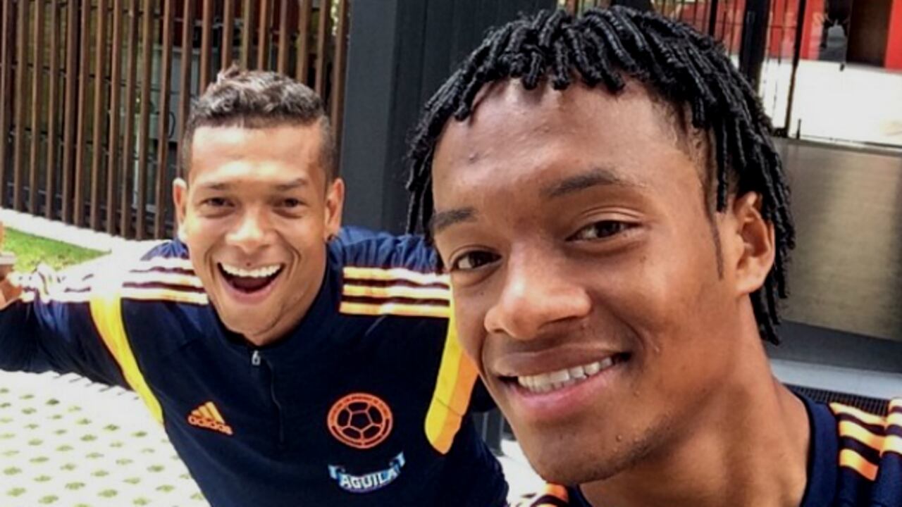 Freddy Guarín y Juan Cuadrado han participado de las bromas dentro de la Selección Colombia. Foto: Tomada de Instagram.com/cuadrado11.