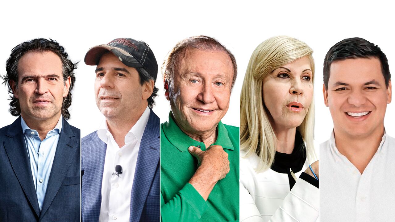 Federico Gutiérrez, candidato a la alcaldía de Medellín; Alejandro Char, candidato a la alcaldía de Barranquilla; Rodolfo Hernández, candidato a la gobernación de Santander; Dilian Francisca Toro, candidata a la gobernación de Valle y Gabriel Calle, candidato a la gobernación de Córdoba.