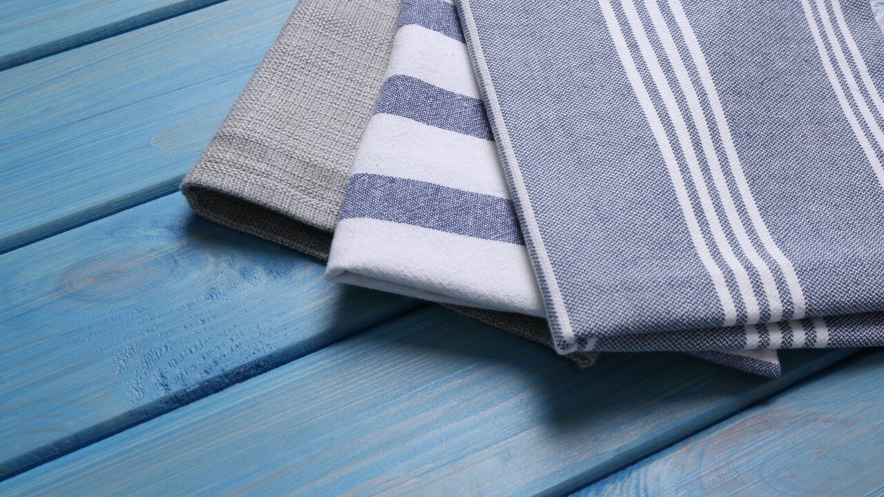 Los trapos de la cocina se deben limpiar con regularidad para evitar manchas rebeldes.