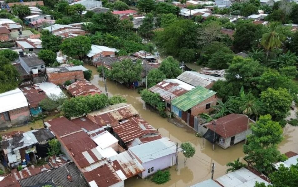 Caucasia es uno de los municipios del Bajo Cauca antioqueño afectados por las lluvias, hay más de 1.200 familias afectadas.