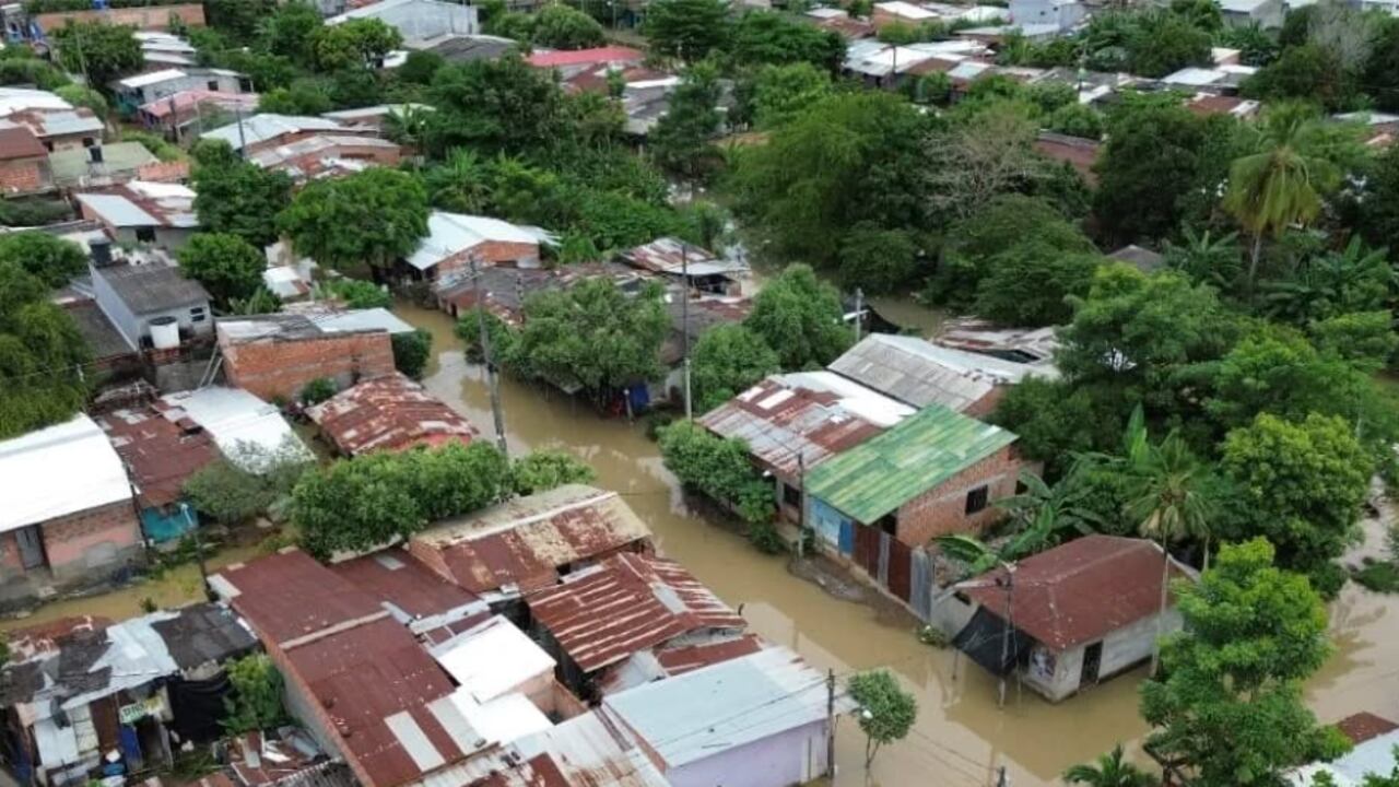 Caucasia es uno de los municipios del Bajo Cauca antioqueño afectados por las lluvias, hay más de 1.200 familias afectadas.