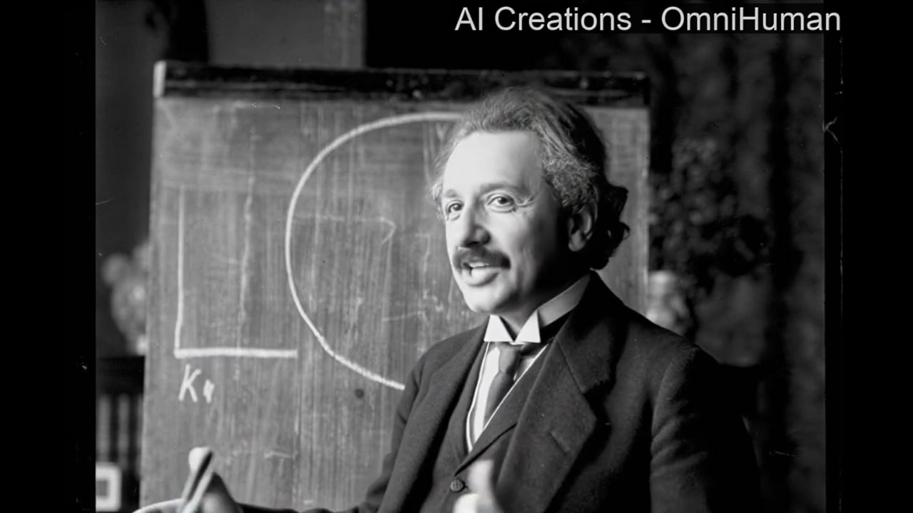 TikTok revoluciona la IA con OmniHuman, una tecnología capaz de animar fotos, como en el caso viral de Einstein.