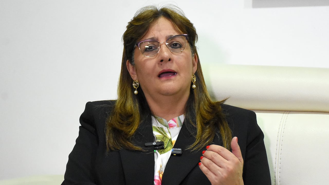La ministra de Justicia, Ángela María Buitrago.