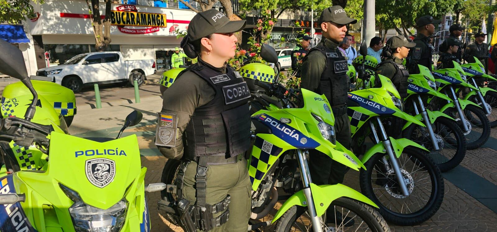 Policías en Barranquilla.