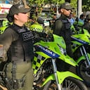 Policías en Barranquilla.