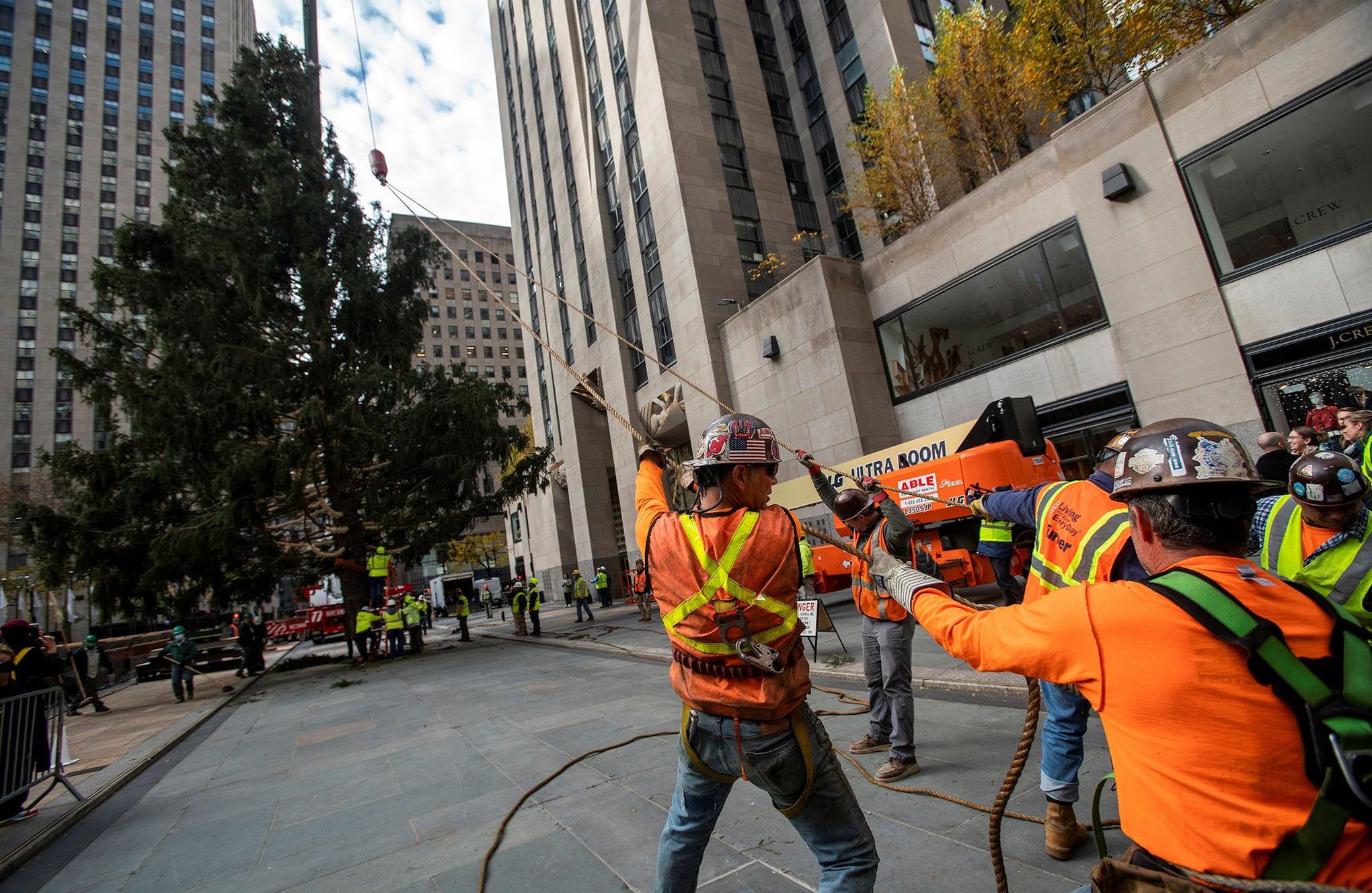 árbol de Navidad de Rockefeller en la ciudad de Nueva York