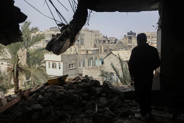 Devastación en Rafah.