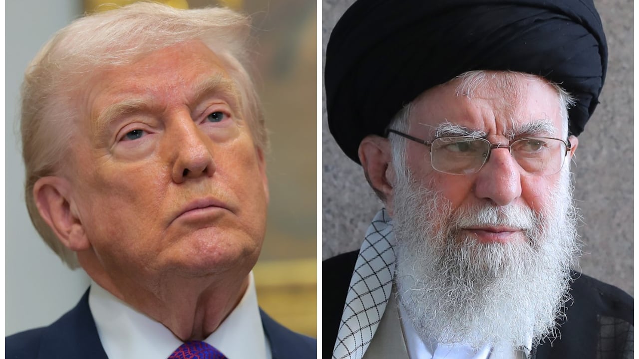 Donald Trump y Alí Jamenei.