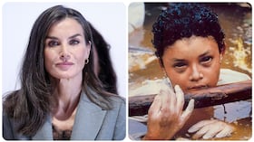La reina Letizia de España y Omaira Sánchez