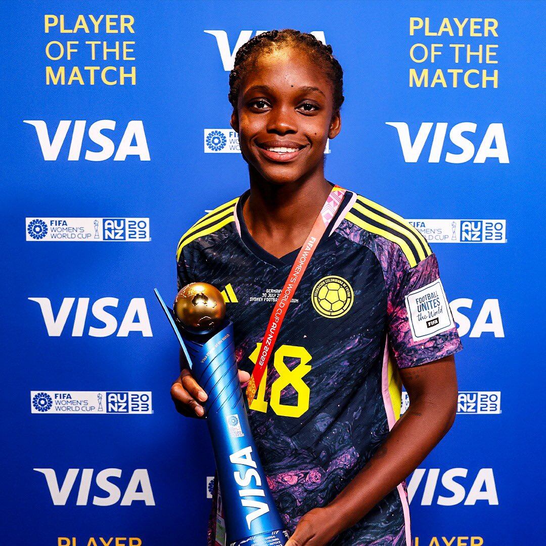 Linda Caicedo fue la MVP ante Alemania.