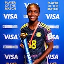 Linda Caicedo fue la MVP ante Alemania.