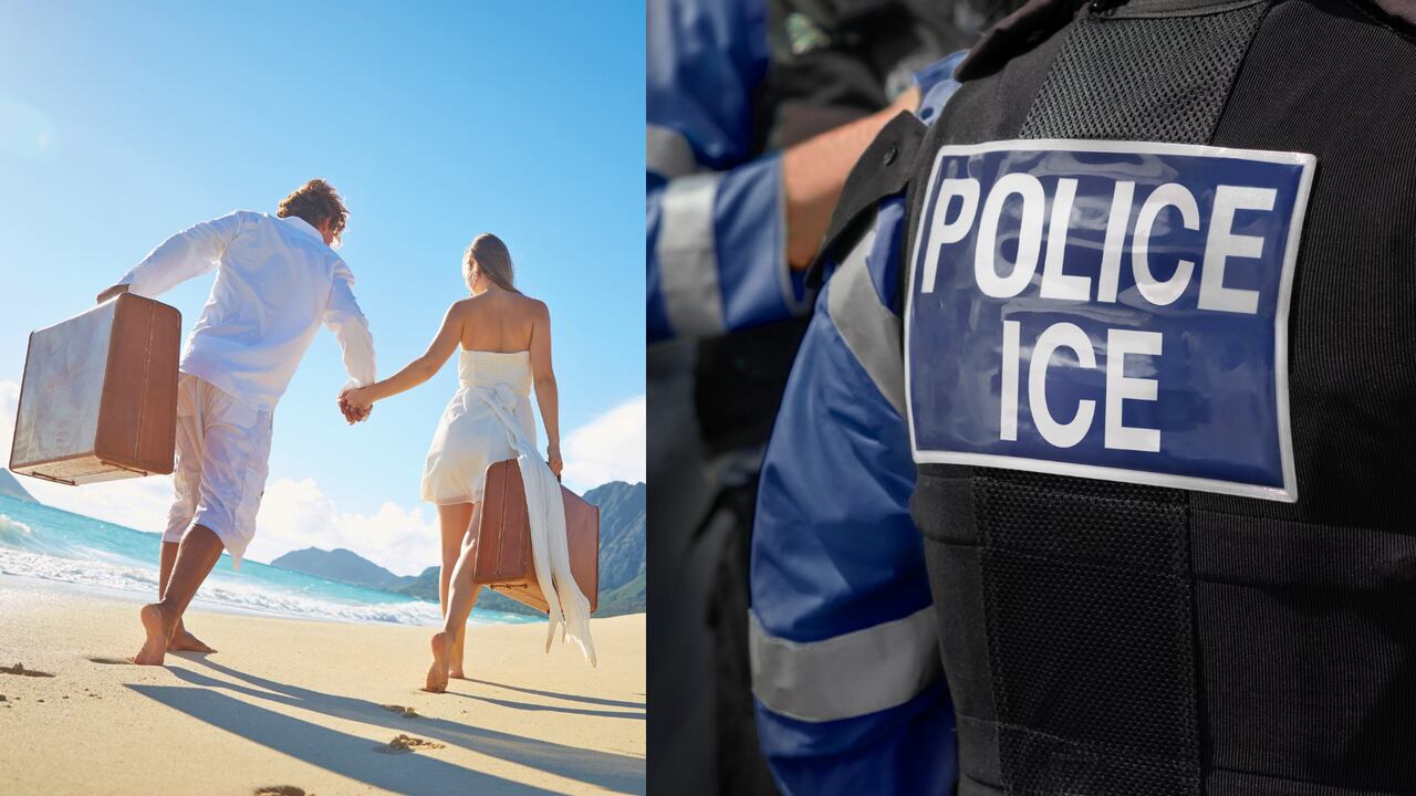 Novia deportada al llegar de su luna de miel. Su situación no se ha definido.