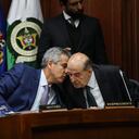 Canciller Álvaro Leyva en debate de control político con el Ministro del Interior Luis Fernando Velasco