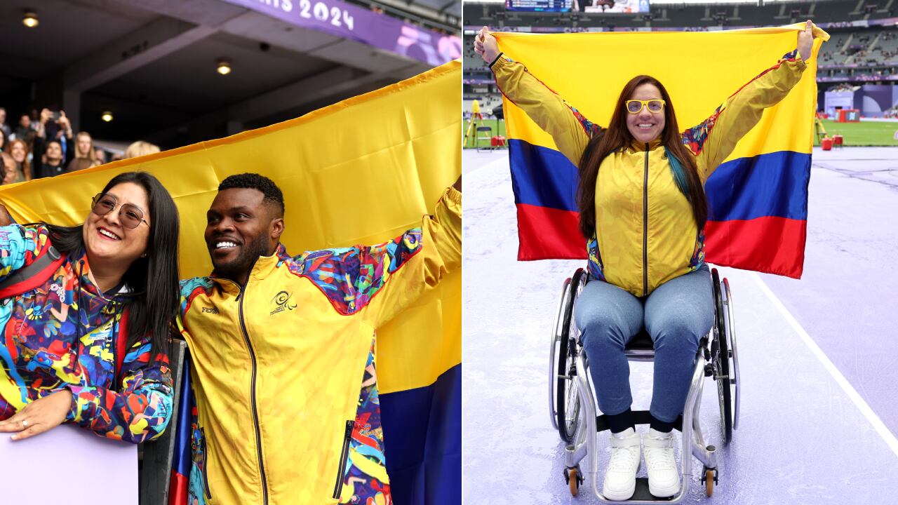 José Gregorio Lemos y Érica Castaño, atletas paralímpicos de Colombia