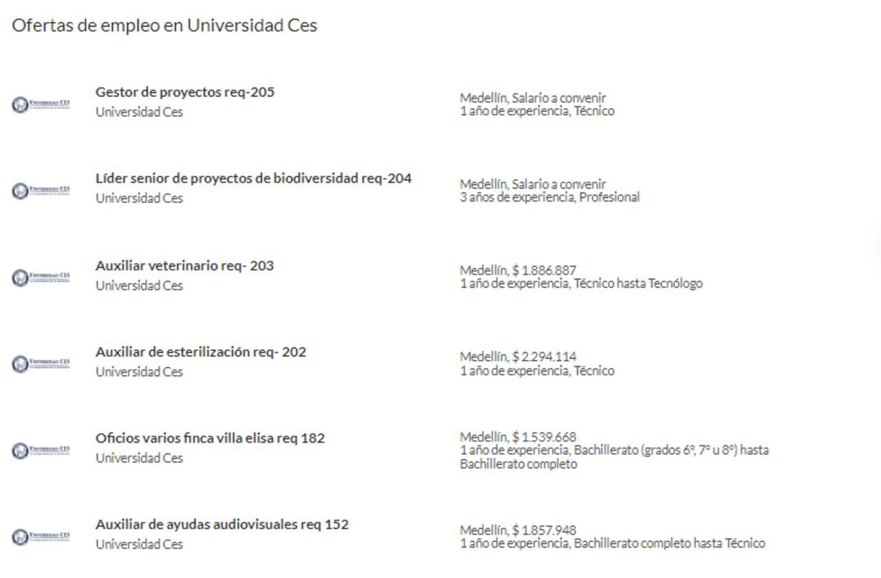 Ofertas de empleo en el portal Semana.com/empleos.