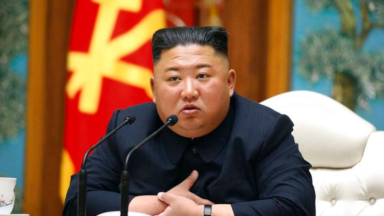 Foto de Kim Jong Un, líder Corea del Norte, el 11 de abril de 2020 .