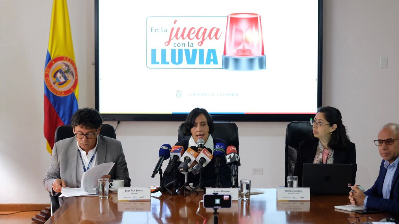 El Ministerio de Ambiente, el Ideam y la Ungrd presentaron la predicción del clima para la temporada de lluvias en Colombia entre septiembre y noviembre.