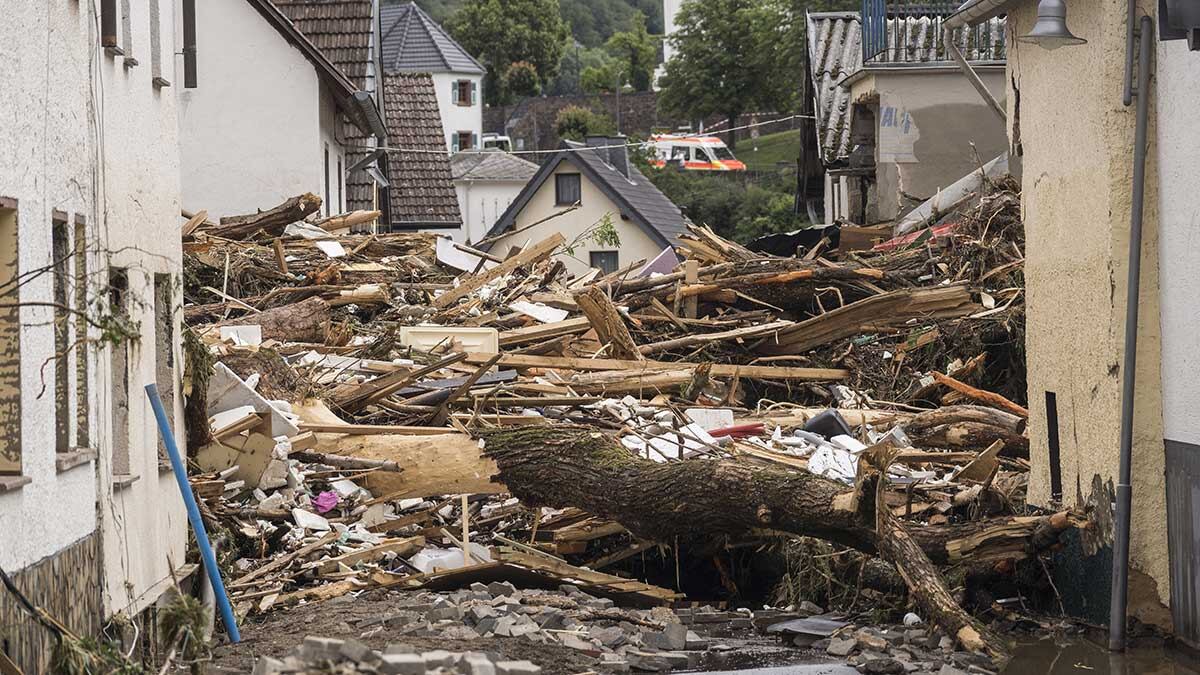 Autoridades en Alemania reportan mas de 1.000 desaparecidos por fuertes lluvias