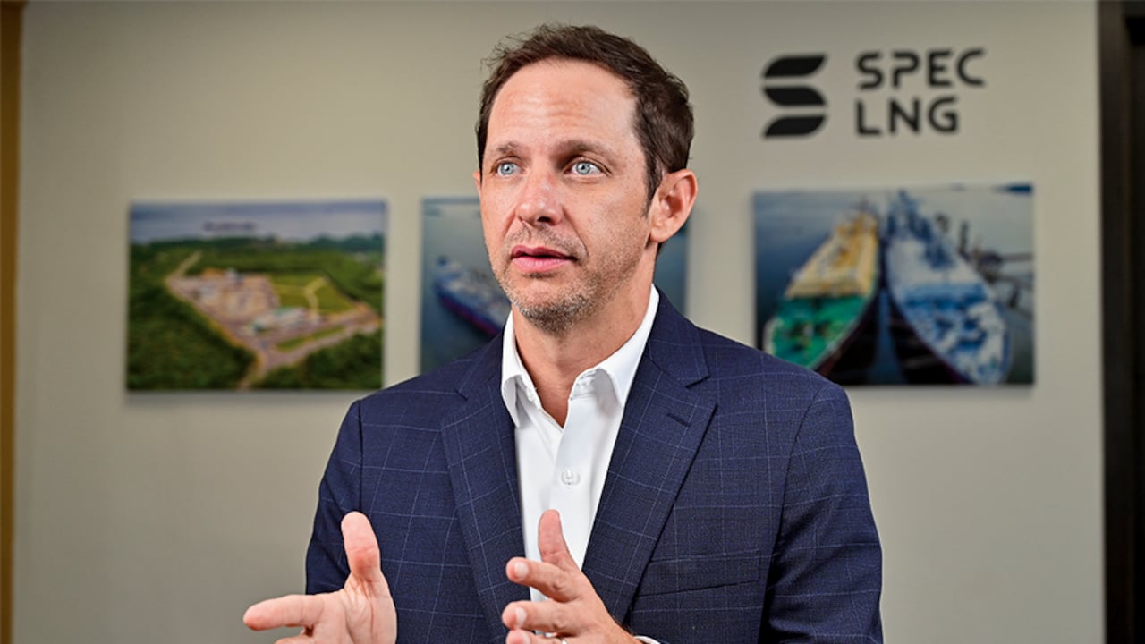 José María Castro, gerente de la Spec, la planta regasificadora que estuvo en mantenimiento programado.