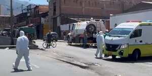 Zona del accidente en Medellín, Antioquia.