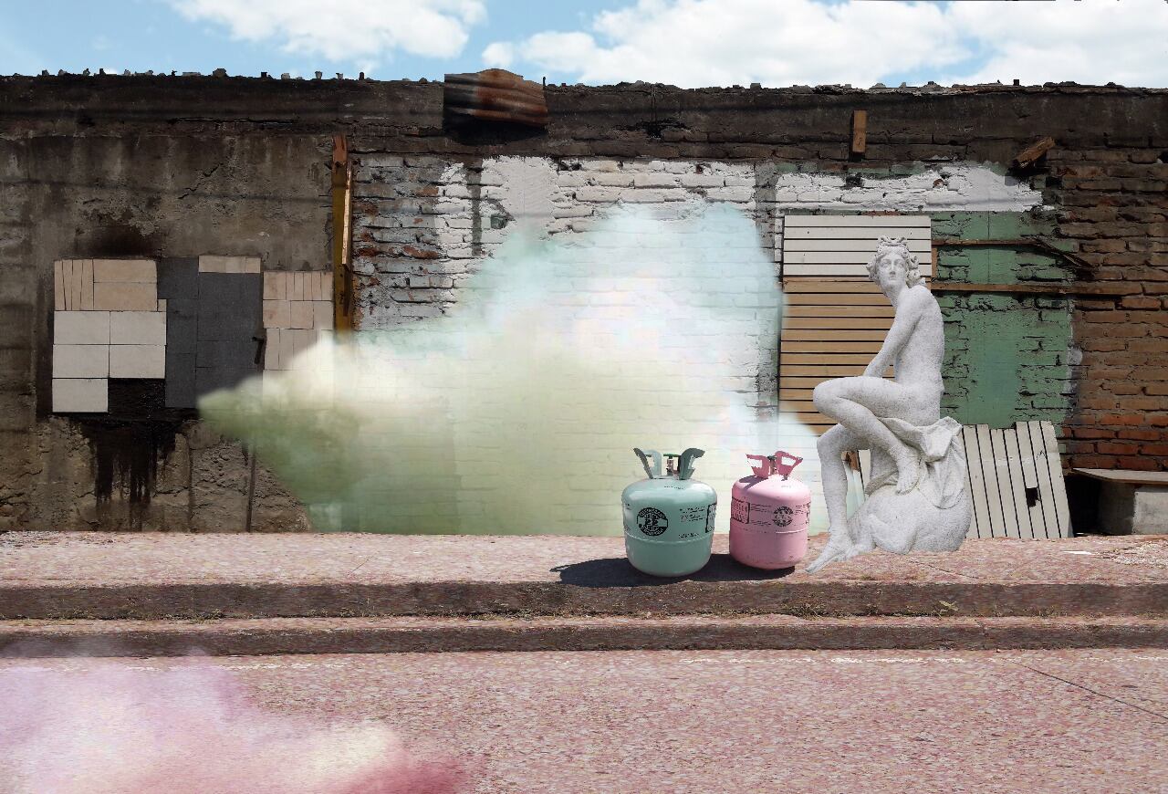 Julio Giraldo: Física Monumental, Gris Galeria, Circuito Chapinero Norte