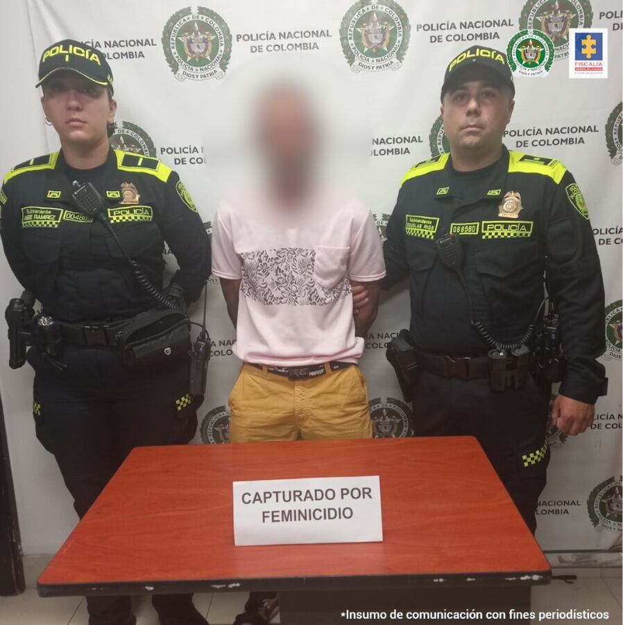 Capturado por feminicidio en Medellín