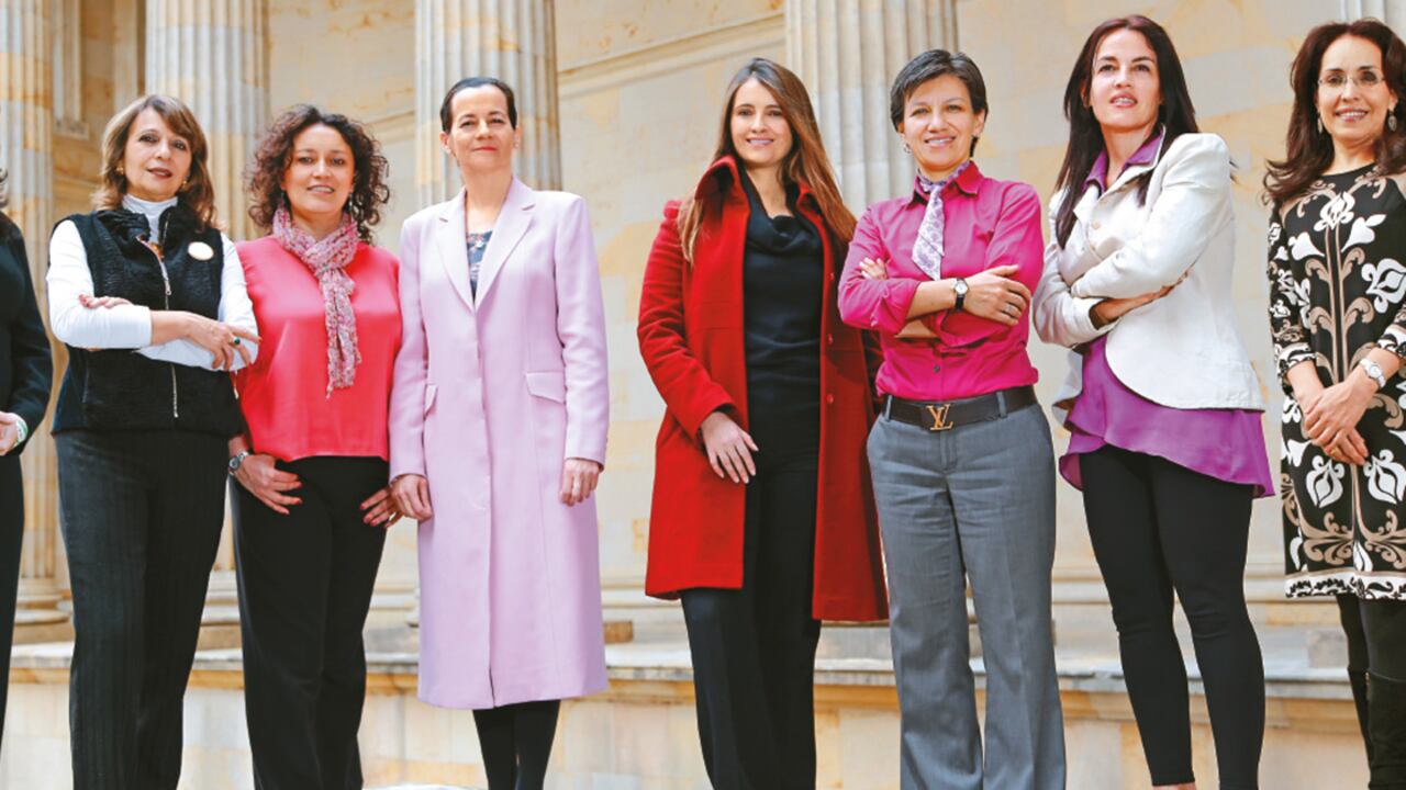 María Fernanda Cabal - Ángela María Robledo - Angélica Lozano - Clara Rojas - Paloma Valencia - Claudia López - Sofía Gaviria - Viviane Morales
