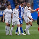 Imagen de Mbappé tras la agresión en Liga.