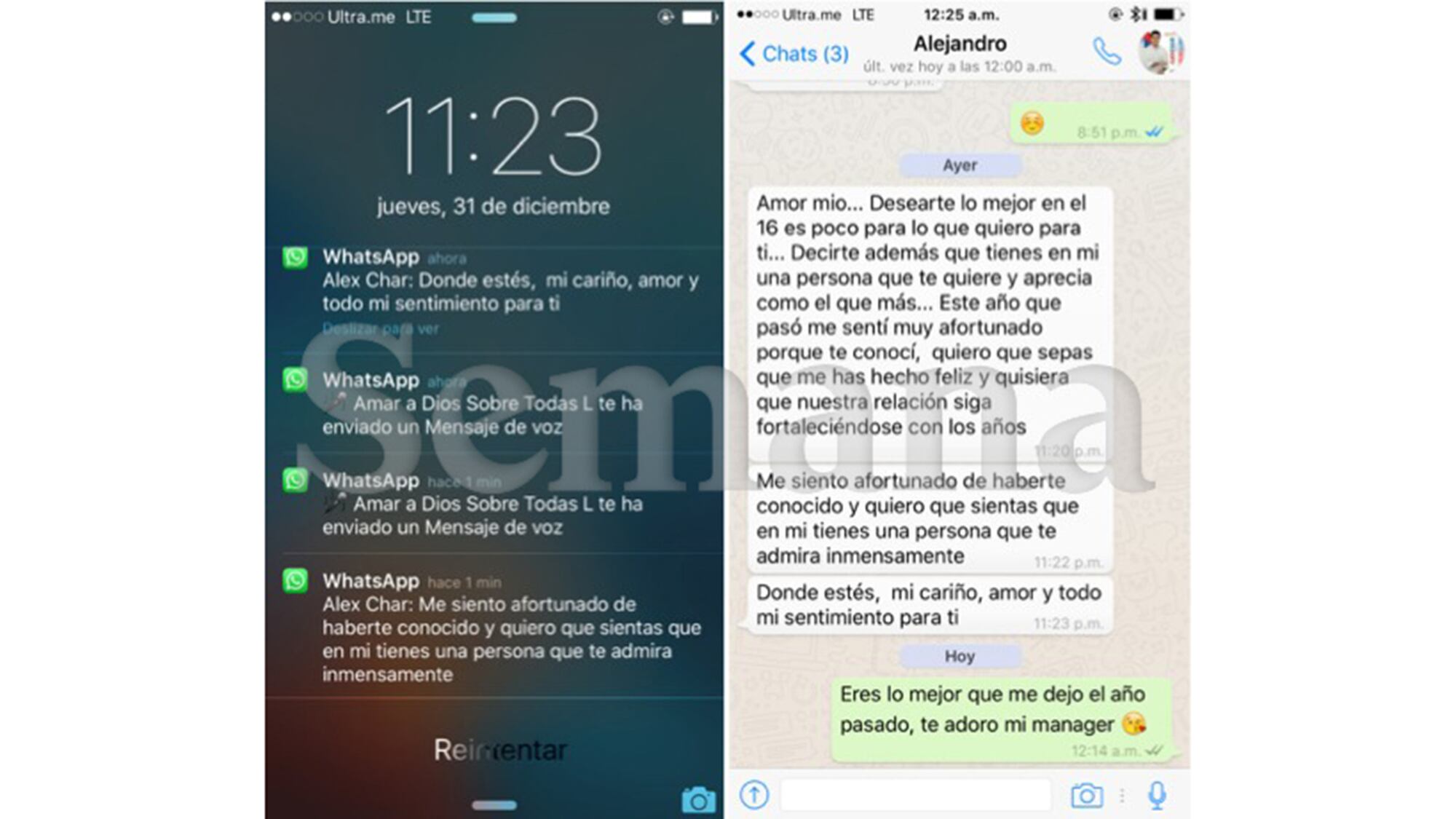 AIDA MERLANO Y ALEX CHAR CHATS Y FOTOS