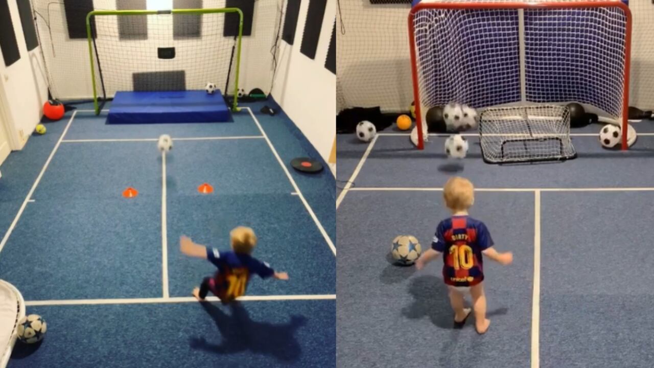 ¿El futuro Messi? Video de niño de dos años que sorprende en TikTok con su habilidad con el balón
