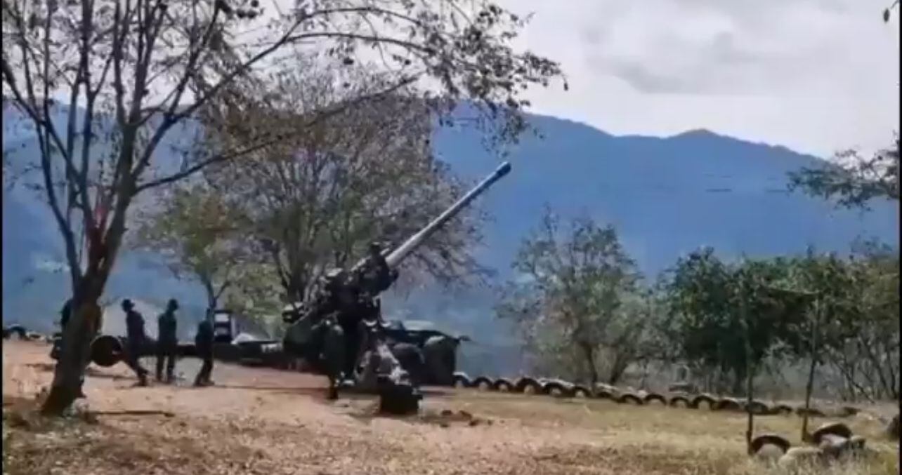 El sistema Obús es usado para bombardear grupos criminales de alto impacto en el país.