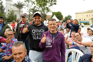 Habitantes de calle hicieron la novena navideña en la Casa de Nariño.