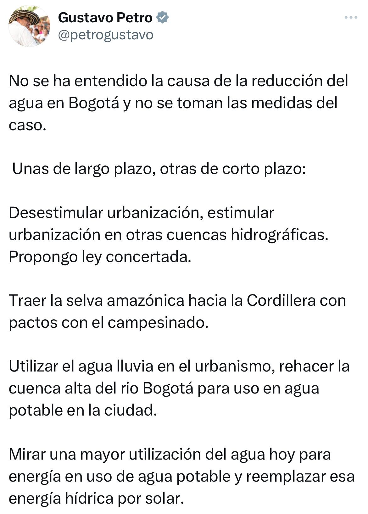 Mensaje presidente Gustavo Petro